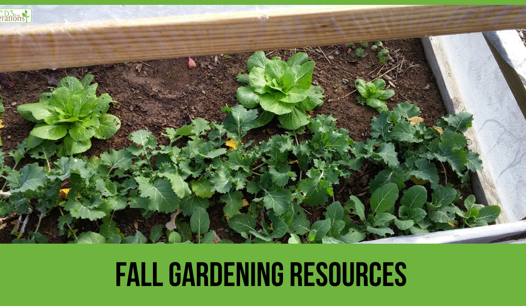 Fall Gardening Resources