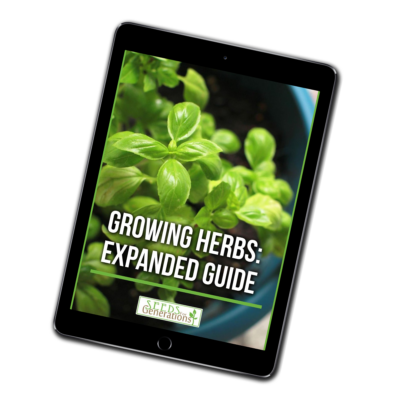 Growing Herbs Expanded Guide on a mobile device.