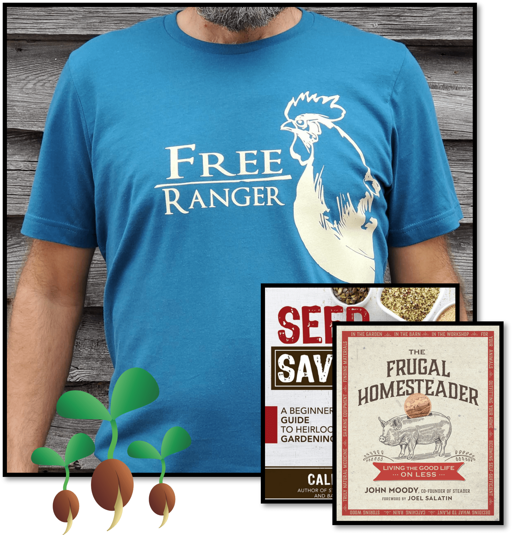 Homesteading Bundle - Seeds for Generations Men's Homesteading Bundle packaged together.
