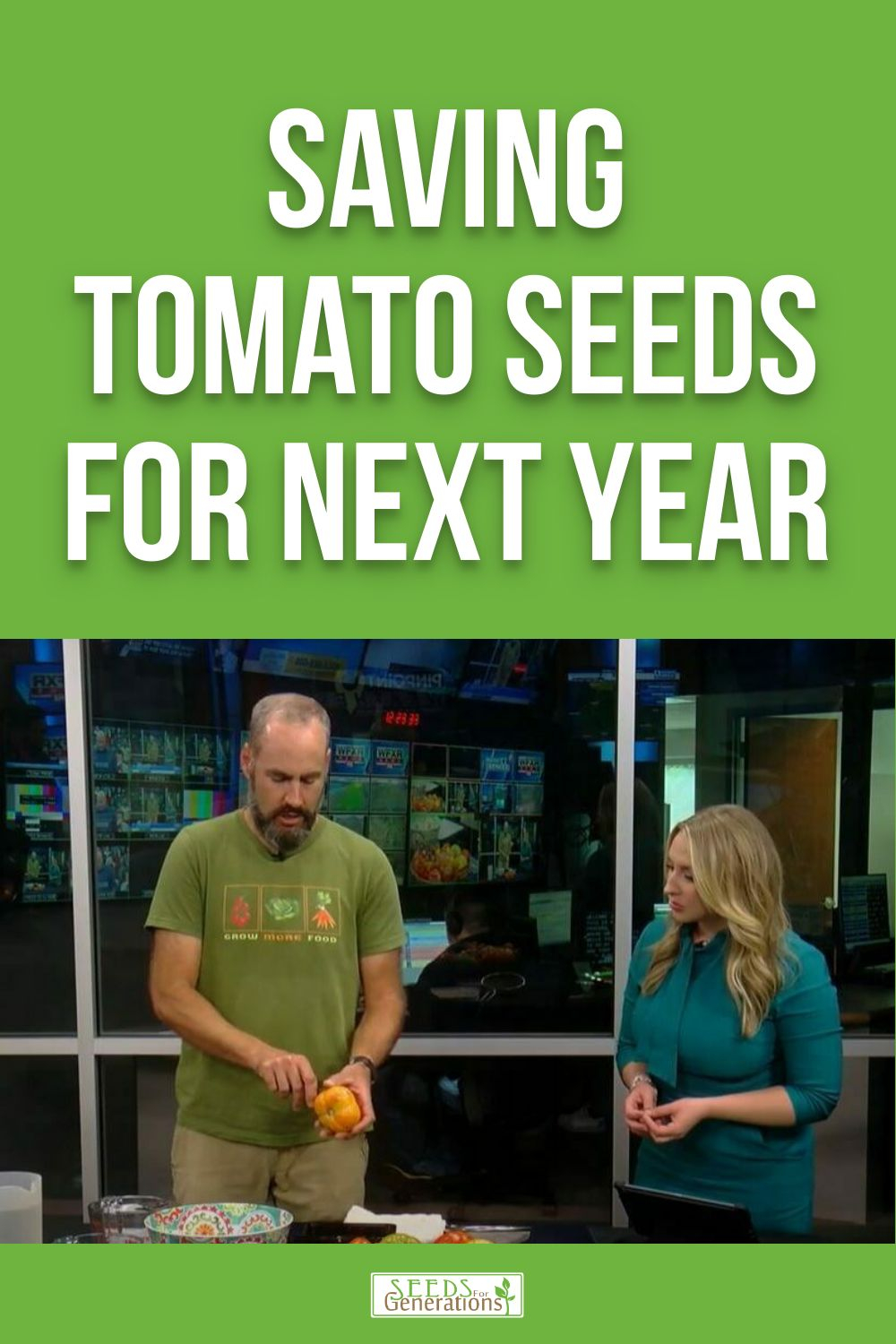 Saving tomato seeds for next year.