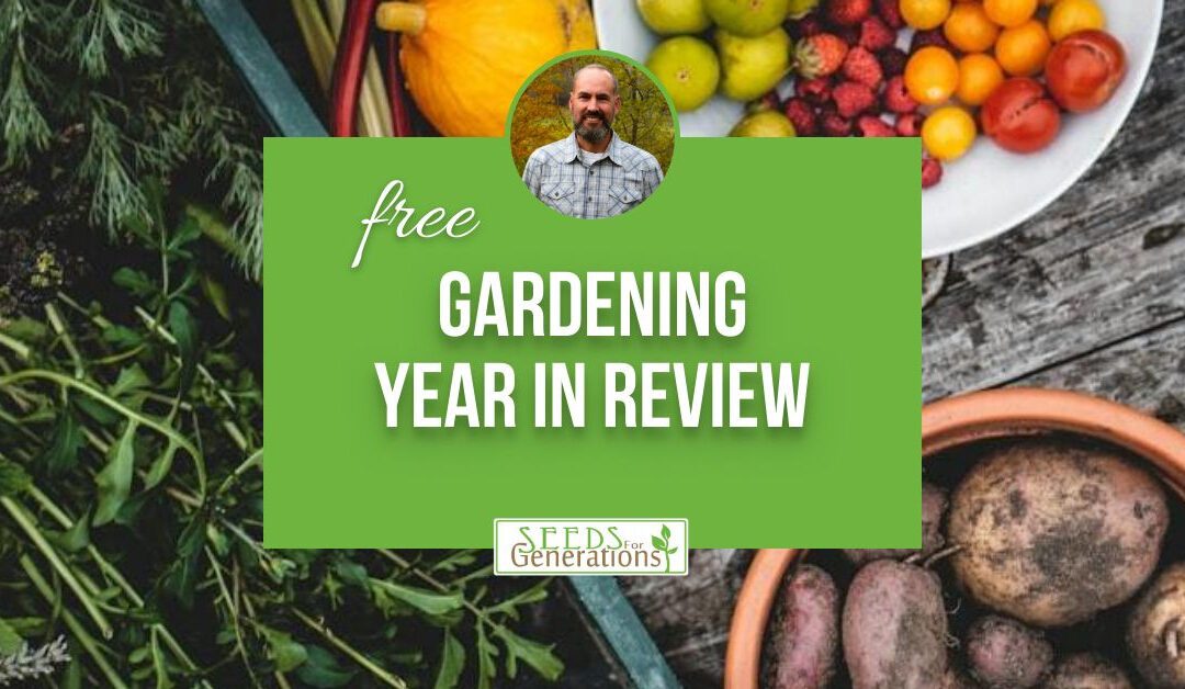 Thank You for Signing Up for Gardening Year in Review Training