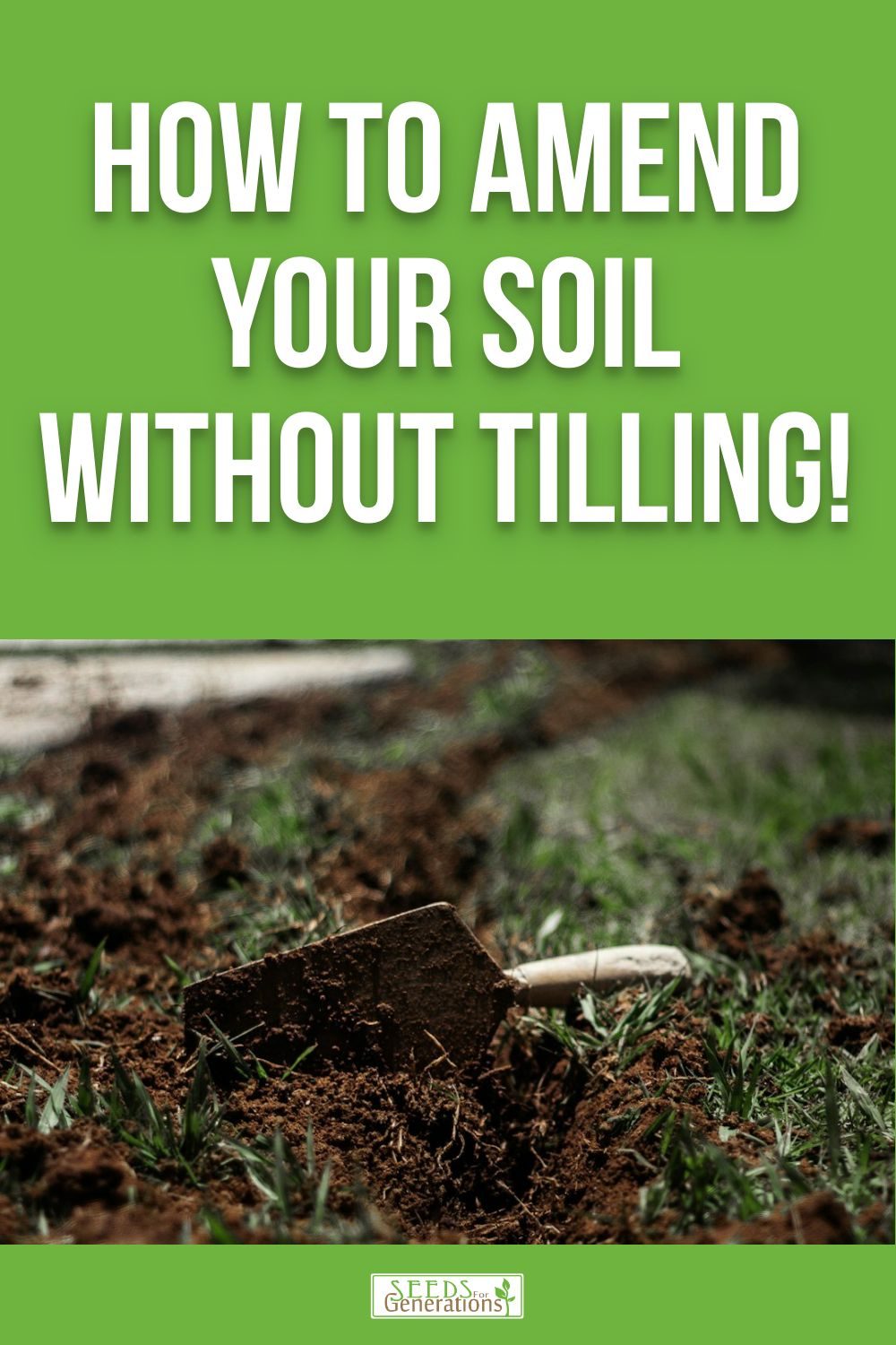 Learn our tip for how to amend your soil WITHOUT tilling! 